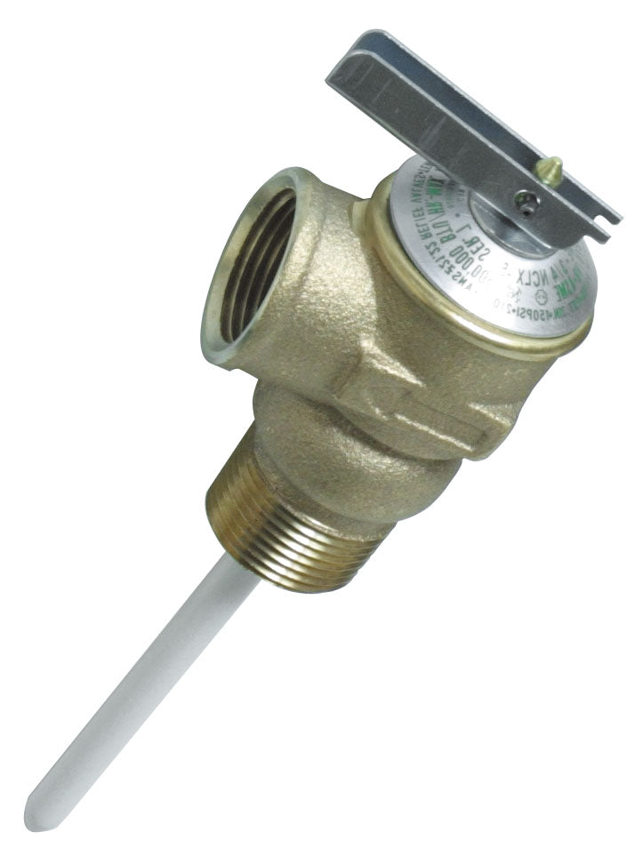 T&P Valve 3/4" w/4" Probe Coated, 150psi (E/F/S)
