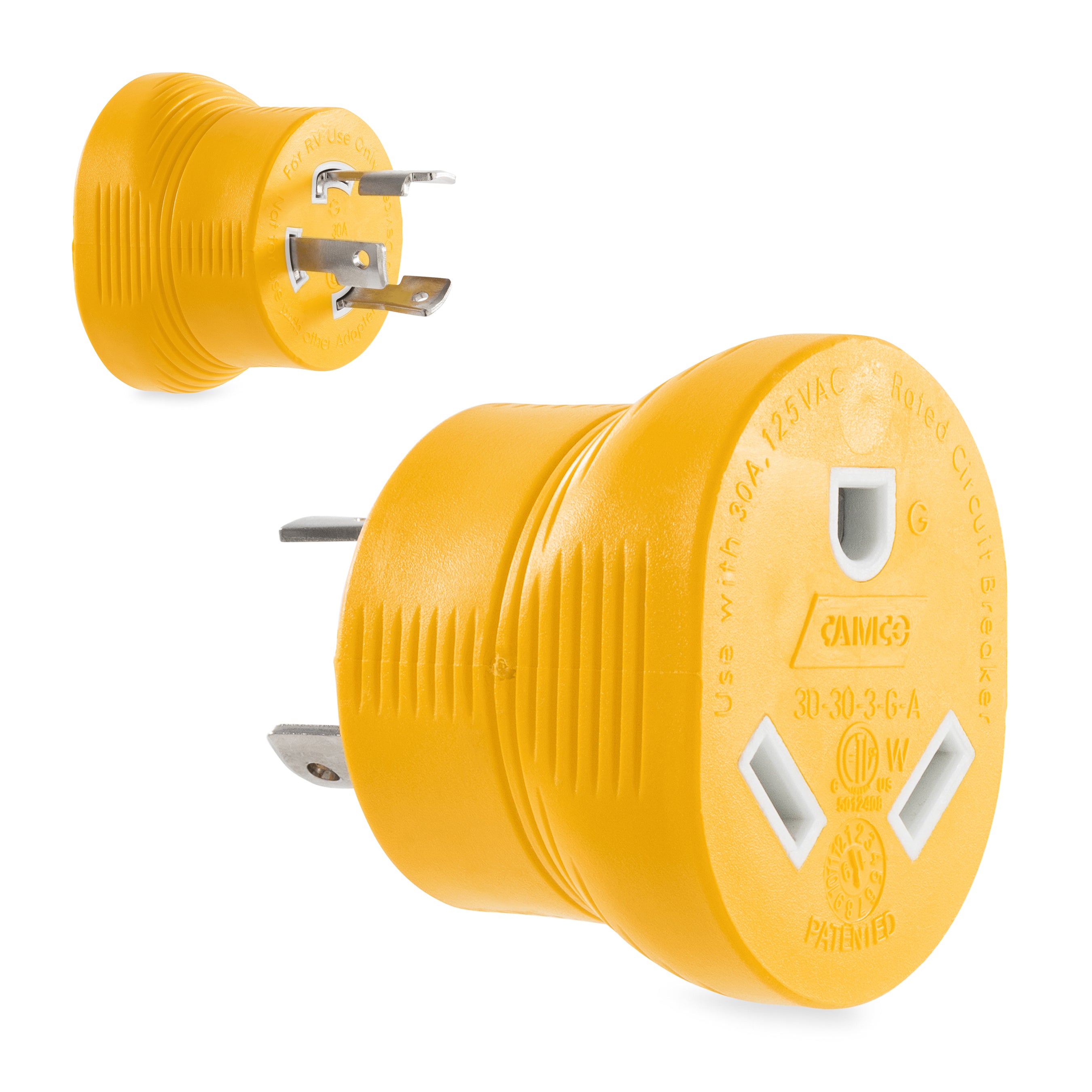 Power Grip GenAdpt 30AM 3-Prong 125V/3750W(E/F)CLAM, cETLus