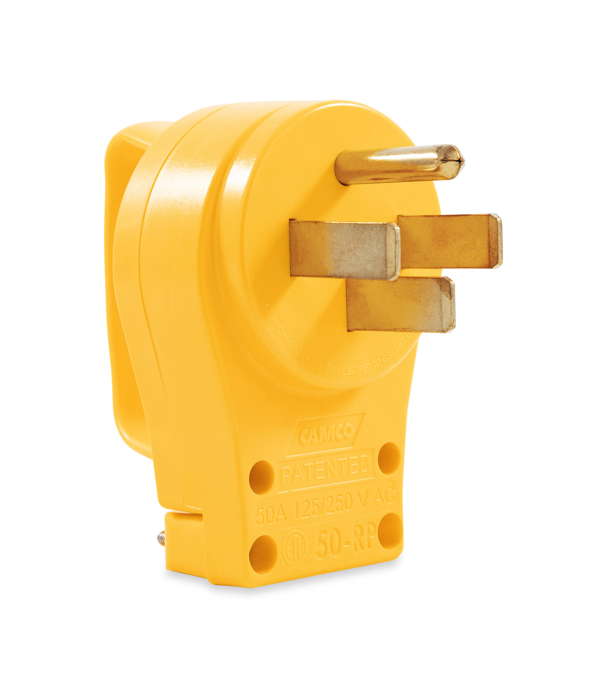 Power Grip Plug Male Replacement, 50 Amp, 125-250V/12500W