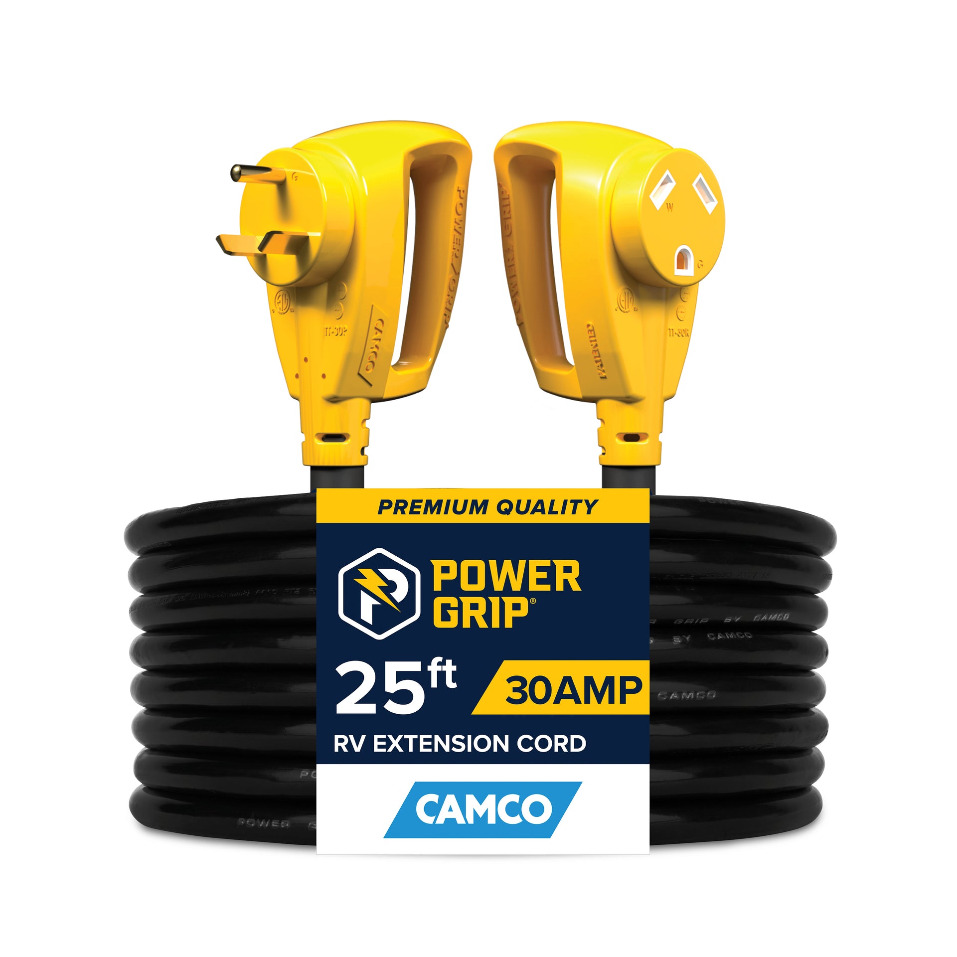 PowerGrip - ExtCord 25' 30A 125V/3750W 10Ga (E/F) cETLus