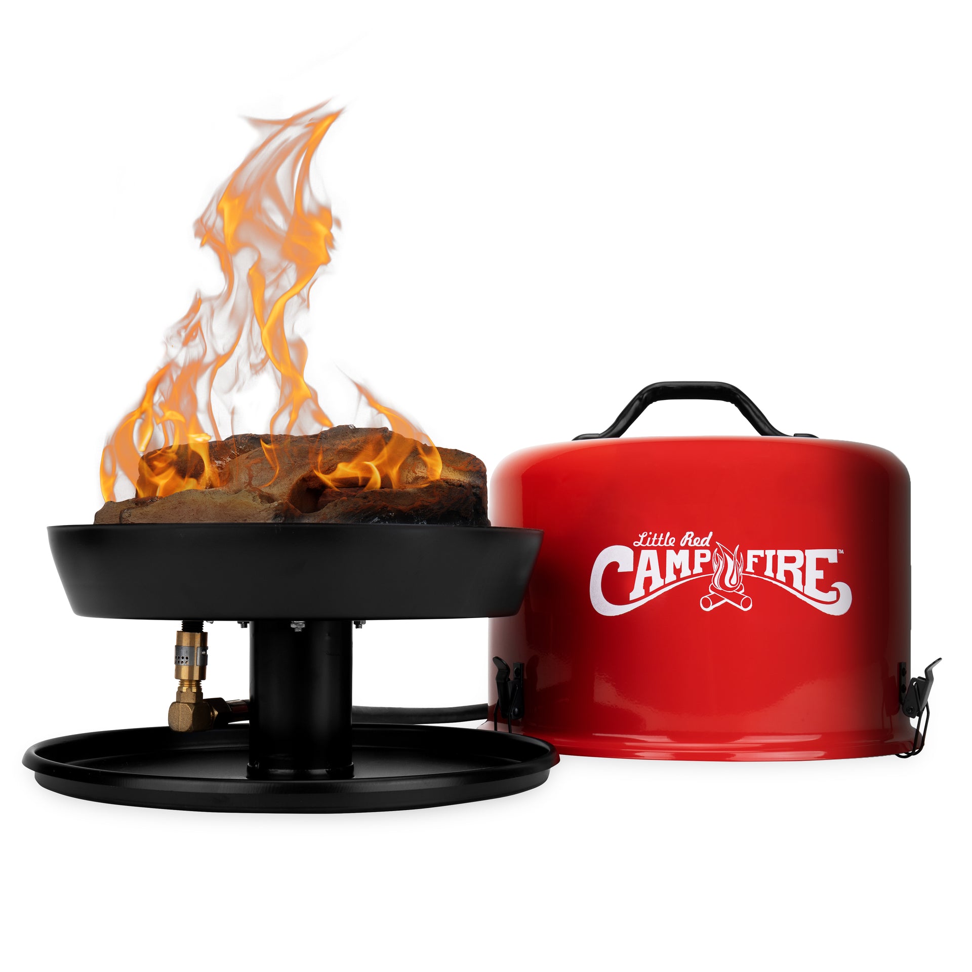 camp-fire Olympian, Campfire, Little Red