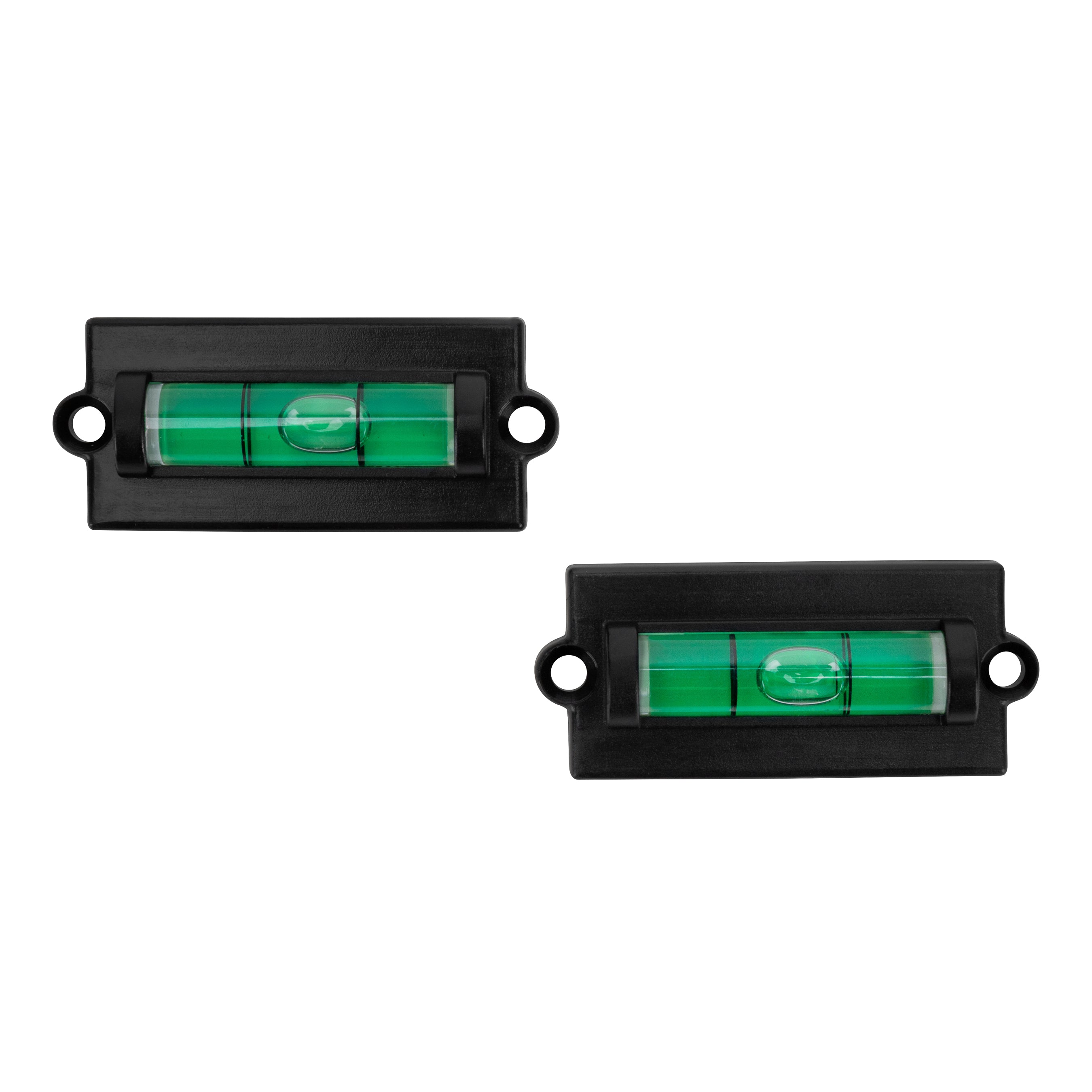 Camco Standard Bubble Level — RV Bubble Levelers for Travel Trailer — RV Leveling System Provides Front-to-Back or Side-to-Side Leveling — Easy to Install with Screws or Adhesive Tape — 2-Pack