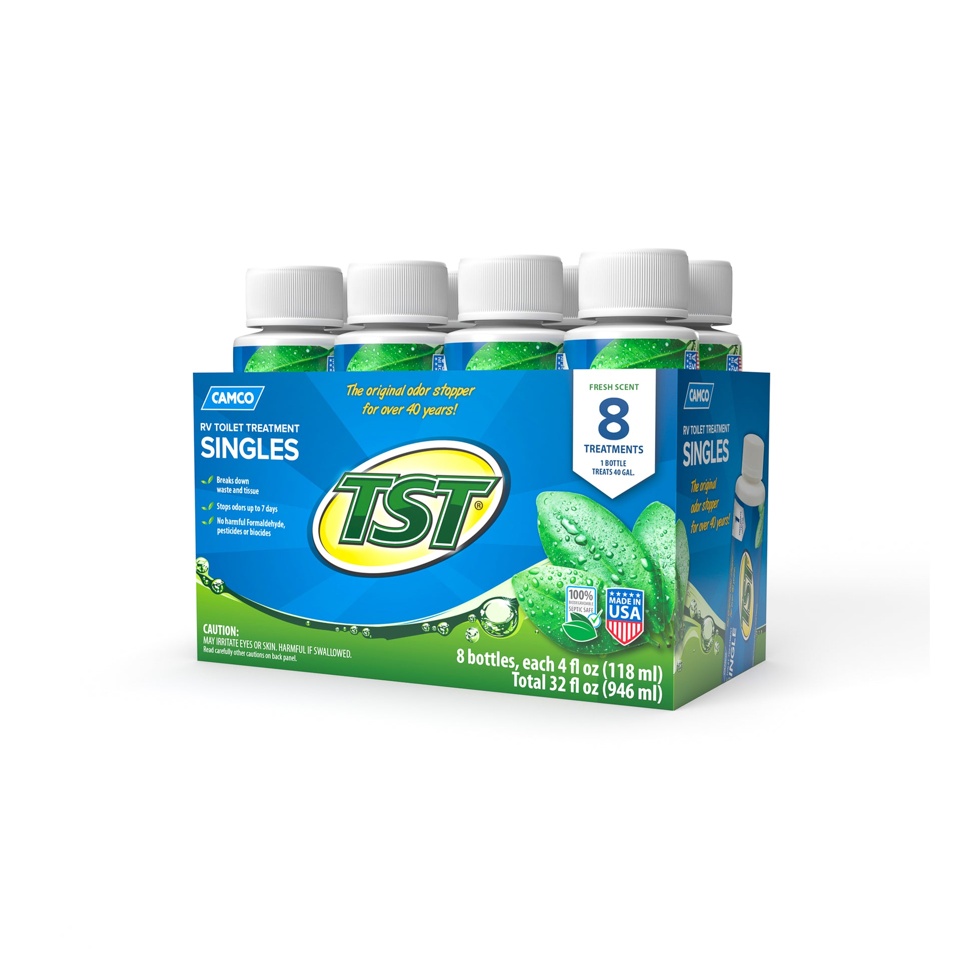 TST Fresh Scent Singles - 8-4oz bottles per box